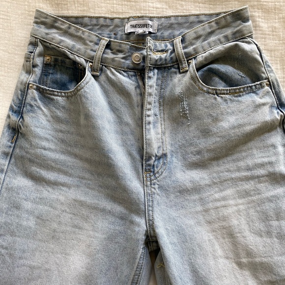 THATSSOFETCH ACE SEMI WIDE LEG JEANS - Picture 3 of 5